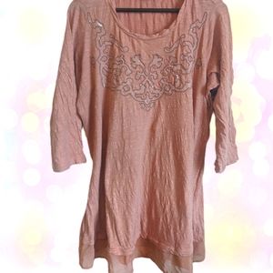 LOGO sequins top